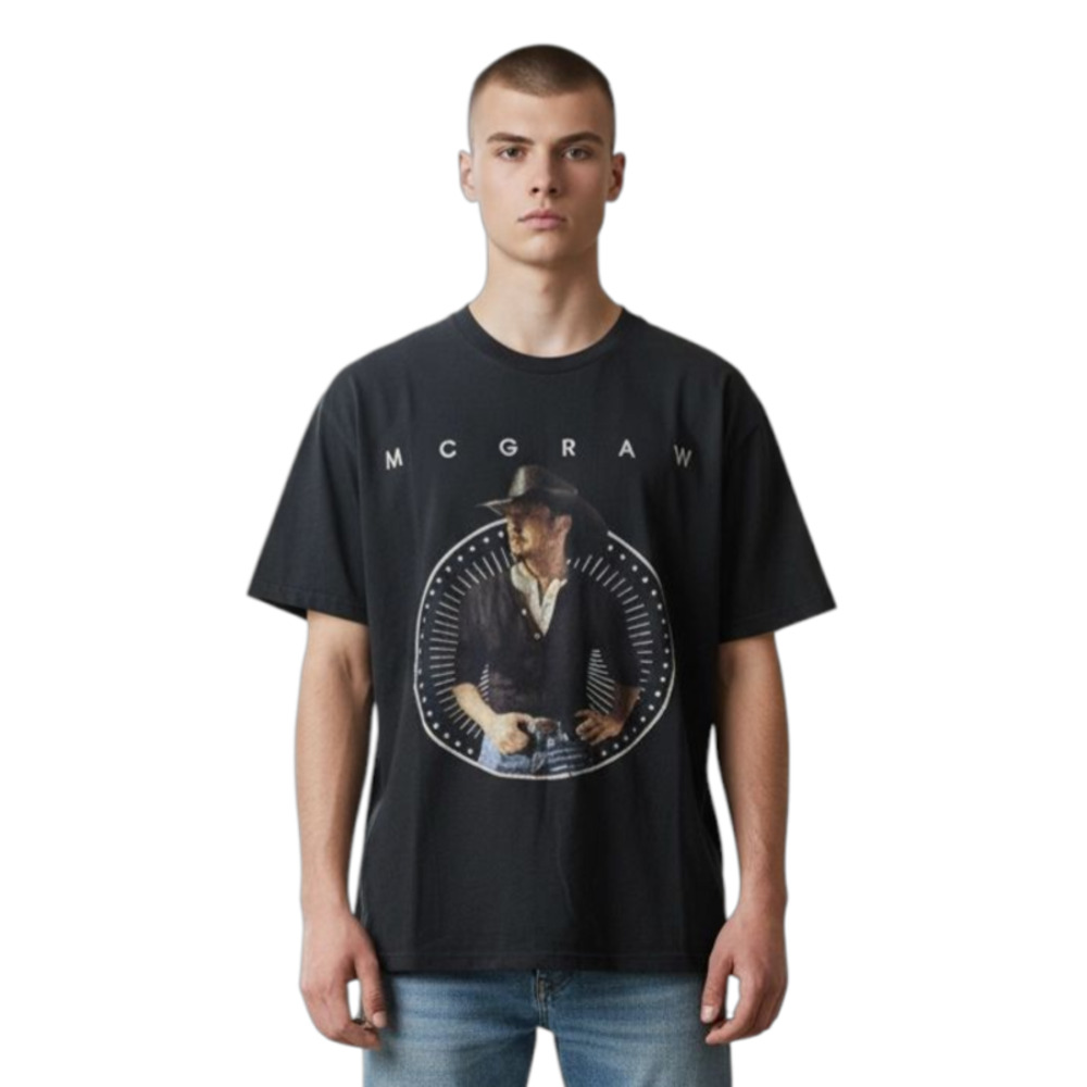 Tim McGraw 2019‎ T Shirt Black Mens Size Small